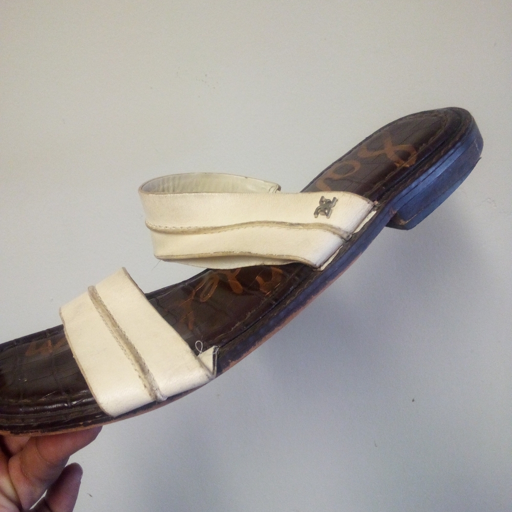 Sam Edelman Cream Slides Size 8M - Picture 2 of 15